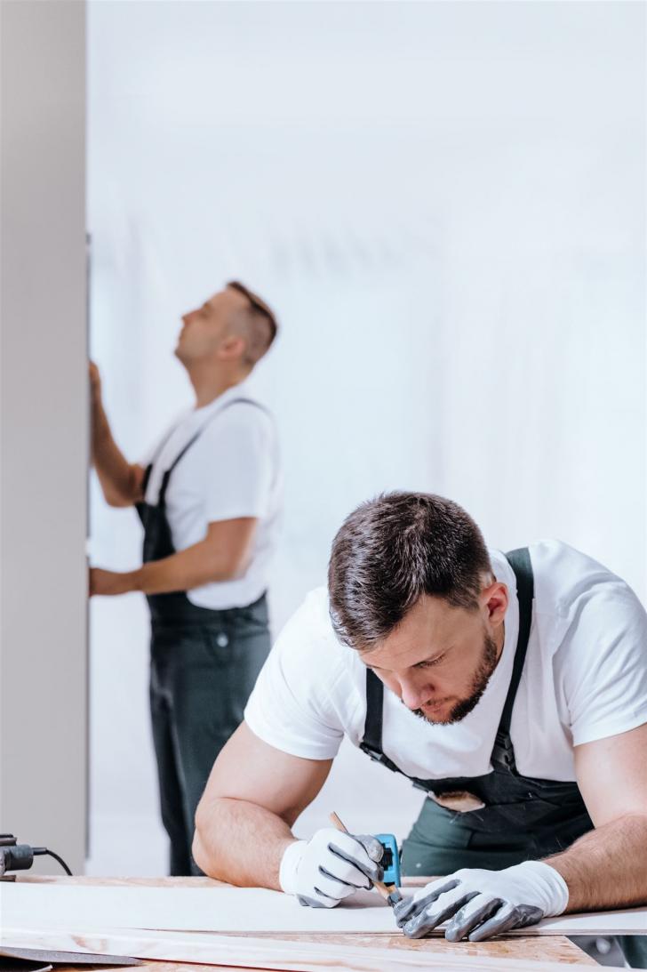 Maler bei der Arbeit